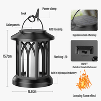 Lampe Flamme LED Solaire pour Décoration Extérieure | Marco Lucetti