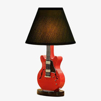 Lampe Guitare de Table avec Abat-jour Decor | Marco Lucetti Rouge / Button Switch