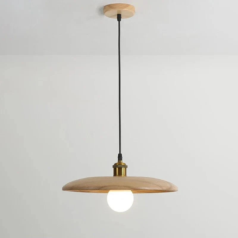 Lampe Idyllique Soucoupe Volante en Bois Suspensions E27 | Marco Lucetti