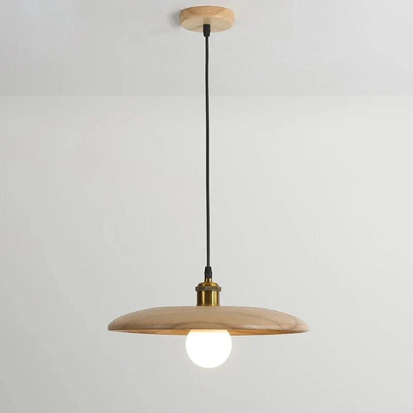 Lampe Idyllique Soucoupe Volante en Bois Suspensions E27 | Marco Lucetti