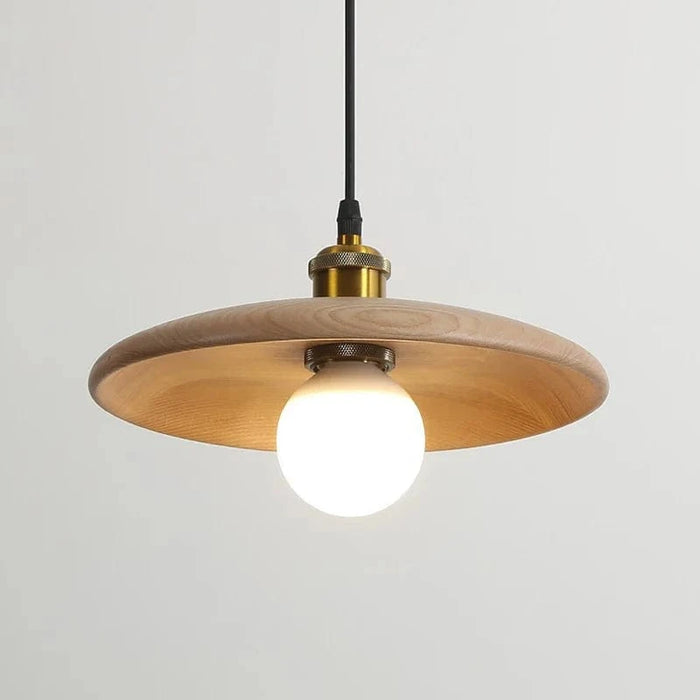 Lampe Idyllique Soucoupe Volante en Bois Suspensions E27 | Marco Lucetti