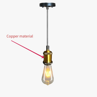 Suspension industrielle rétro "Copper Base" idéale pour les restaurants