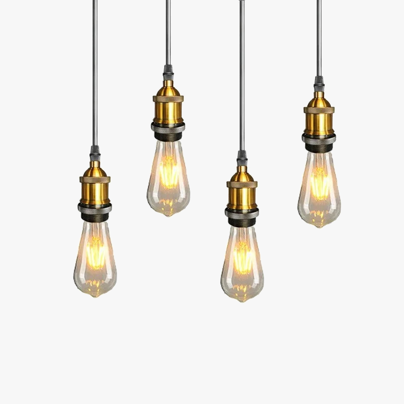 Suspension industrielle rétro "Copper Base" idéale pour les restaurants