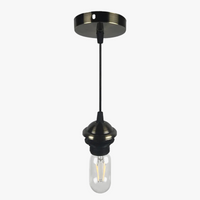 Suspension industrielle rétro "Copper Base" idéale pour les restaurants