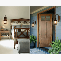 Lampe industrielle rétro en métal avec abat-jour en verre | Marco Lucetti