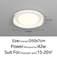 Lampe Intelligente Créative Atmosphérique avec Protection des Yeux - Technologie de pointe | Marco Lucetti Blanc D50x7cm 42W / Luminosité variable