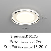 Lampe Intelligente Créative Atmosphérique avec Protection des Yeux - Technologie de pointe | Marco Lucetti Noir D50x7cm 42W / Luminosité variable