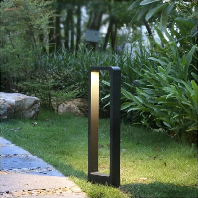 Lampe IP68 étanche 15W LED pour jardin : poteau lumineux extérieur en aluminium pour villa et paysage | Marco Lucetti Corps noir / Blanc naturel / 30 cm DC12V