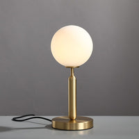 Lampe Ivy : Lumière ronde, base dorée | Marco Lucetti
