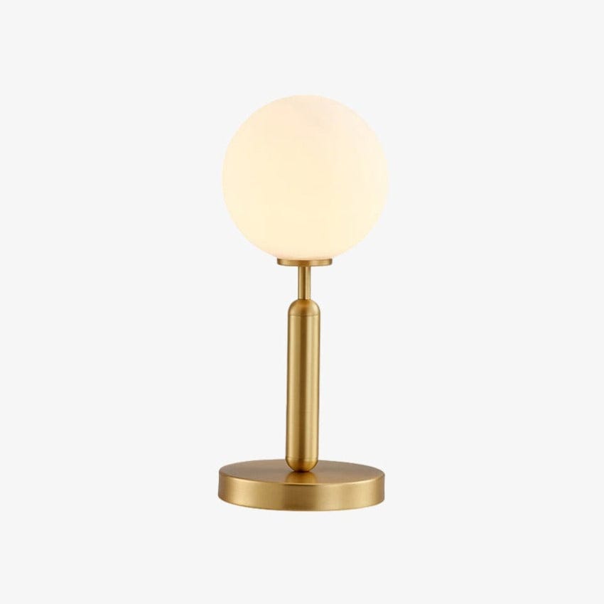 Lampe Ivy : Lumière ronde, base dorée | Marco Lucetti