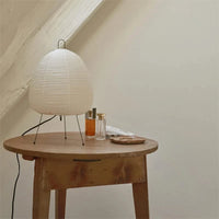 Lampe Japonaise en Papier de Riz avec Trépied E27 | Marco Lucetti