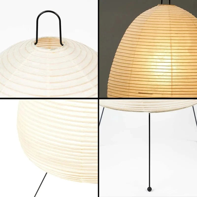 Lampe Japonaise en Papier de Riz avec Trépied E27 | Marco Lucetti