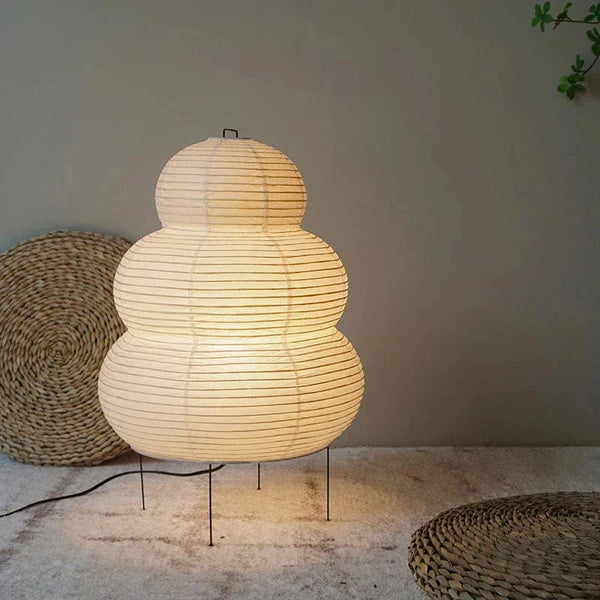 Lampe Japonaise en Papier de Riz avec Trépied E27 | Marco Lucetti