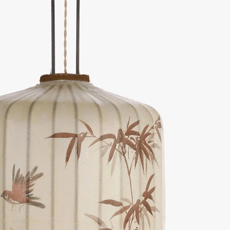Lampe lanterne en tissu chinois pour décoration intérieure et extérieure - Modèle exclusif | Marco Lucetti