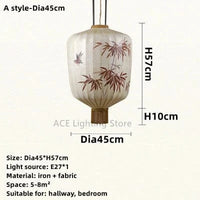 Lampe lanterne en tissu chinois pour décoration intérieure et extérieure - Modèle exclusif | Marco Lucetti A blanc-Dia45cm / Blanc froid