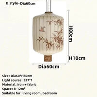 Lampe lanterne en tissu chinois pour décoration intérieure et extérieure - Modèle exclusif | Marco Lucetti B Blanc-Dia60cm / Blanc froid