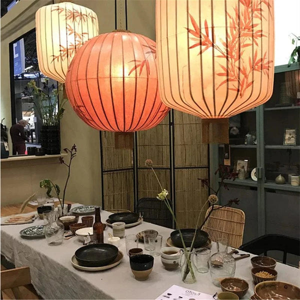 Lampe lanterne en tissu chinois pour une ambiance rétro. | Marco Lucetti