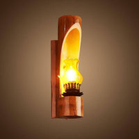 Lampe LED Bambou Cylindrique Rustique Loft | Marco Lucetti