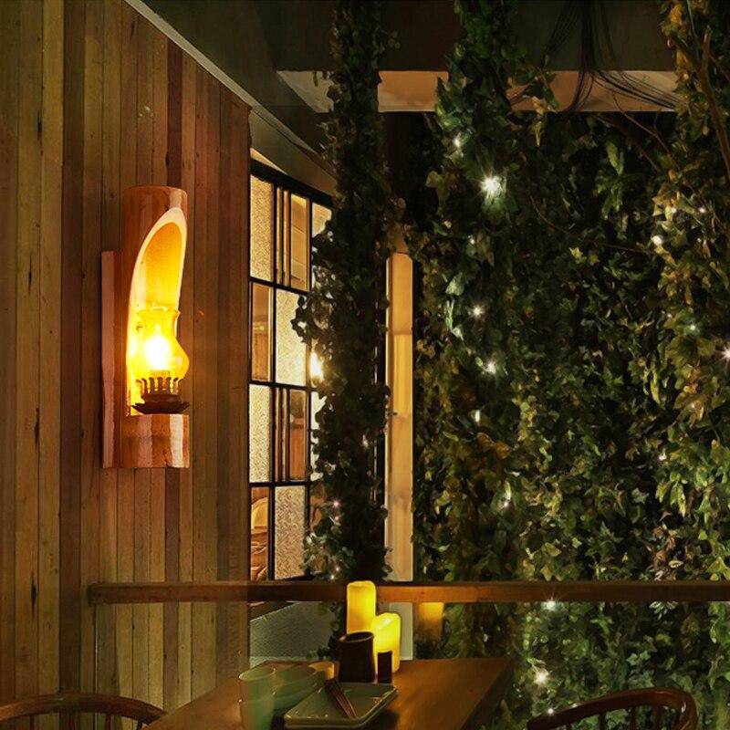 Lampe LED Bambou Cylindrique Rustique Loft | Marco Lucetti