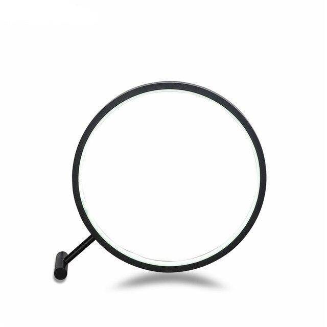 Lampe LED Circulaire Noire Design | Marco Lucetti Noir / Froide / 20cm