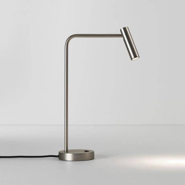Lampe LED de bureau avec spot ajustable en aluminium | Marco Lucetti Argent