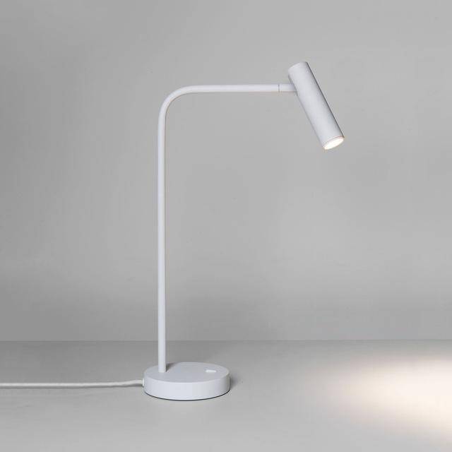 Lampe LED de bureau avec spot ajustable en aluminium | Marco Lucetti Blanc