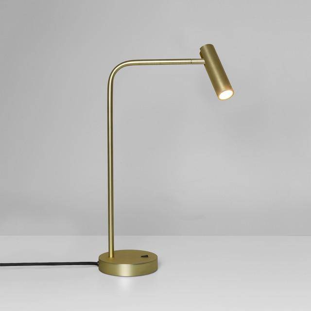 Lampe LED de bureau avec spot ajustable en aluminium | Marco Lucetti Doré
