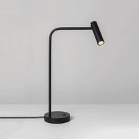 Lampe LED de bureau avec spot ajustable en aluminium | Marco Lucetti Noir