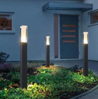 Lampe LED de jardin étanche de style moderne en aluminium | Marco Lucetti Blanc chaud / 27 cm