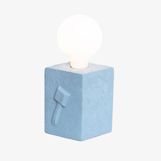 Lampe LED Design Bloc 3D - Éclatante | Marco Lucetti Bleu