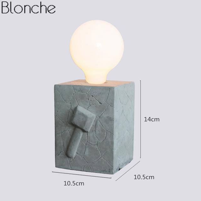 Lampe LED Design Bloc 3D - Éclatante | Marco Lucetti Gris