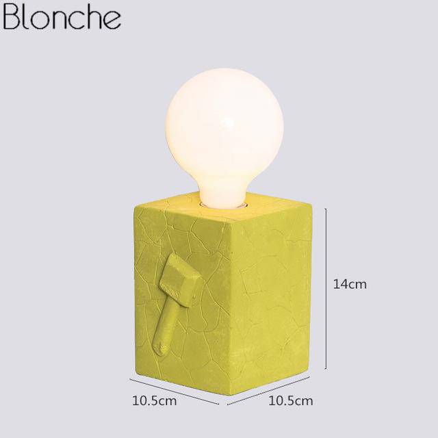 Lampe LED Design Bloc 3D - Éclatante | Marco Lucetti Jaune