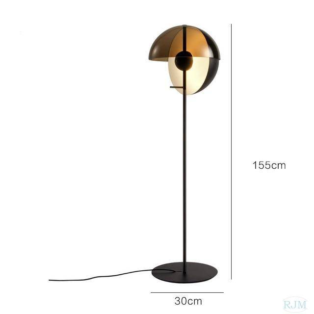 Lampe LED Design Boule Changeable | Marco Lucetti Lampadaire - Noir