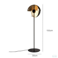 Lampe LED Design Boule Changeable | Marco Lucetti Lampadaire - Noir