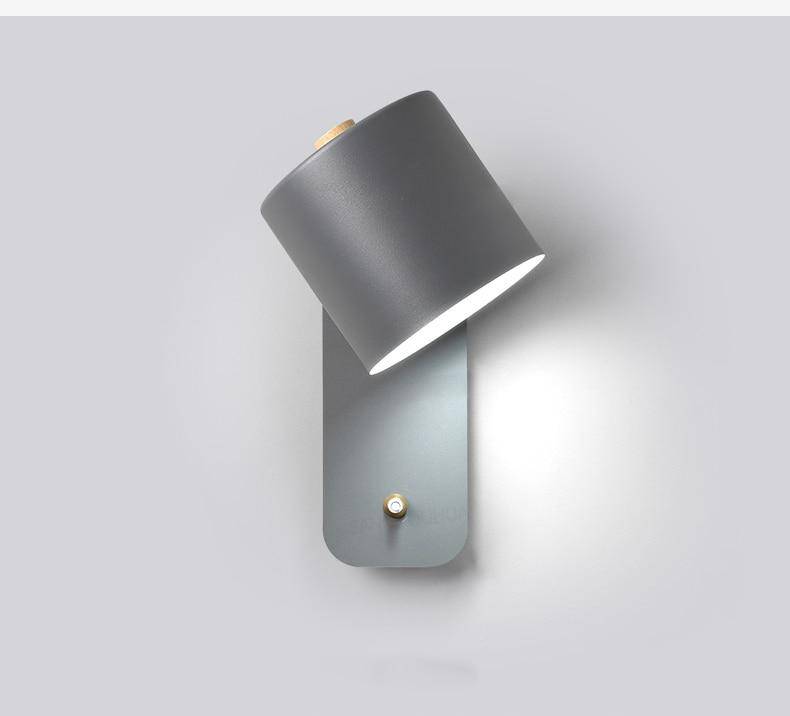 Lampe LED Design Colorée avec Abat-jour Orientable | Marco Lucetti Gris