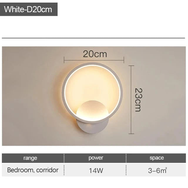 Lampe LED Design en Forme d'Anneau pour Intérieur | Marco Lucetti Blanc-C / Luminosité variable