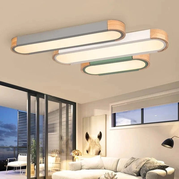 Lampe LED en bois avec télécommande - Éclairage minimaliste pour chambre, couloir et salle à manger | Marco Lucetti