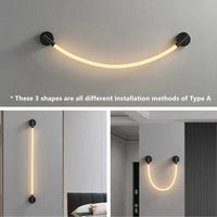 Lampe LED en silicone de luxe minimaliste et flexible. | Marco Lucetti