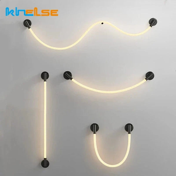 Lampe LED en silicone de luxe minimaliste et flexible. | Marco Lucetti