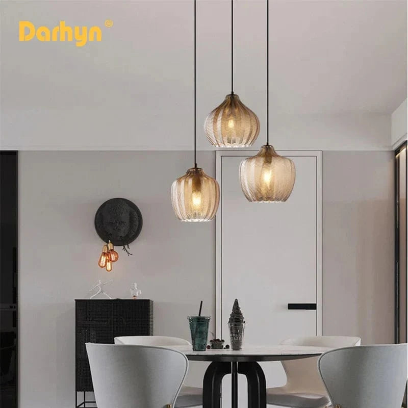 Lampe LED en verre suspendue au design moderne pour intérieur | Marco Lucetti