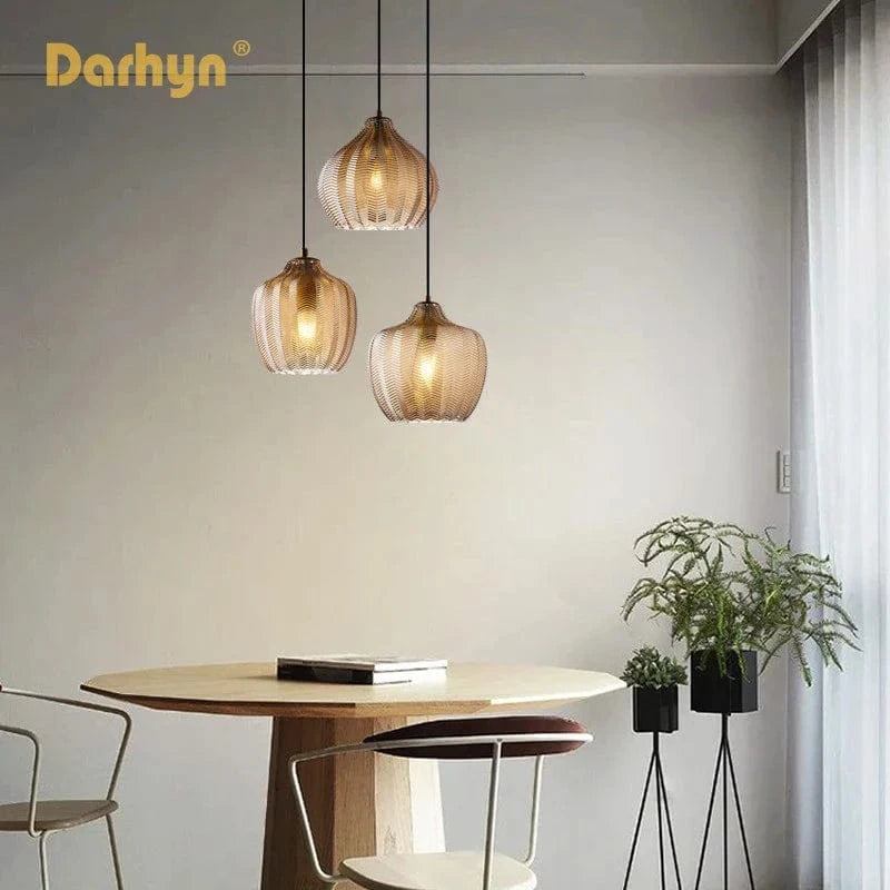 Lampe LED en verre suspendue au design moderne pour intérieur | Marco Lucetti