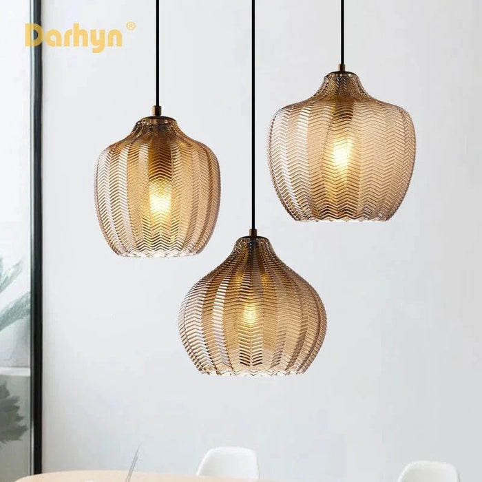 Lampe LED en verre suspendue au design moderne pour intérieur | Marco Lucetti