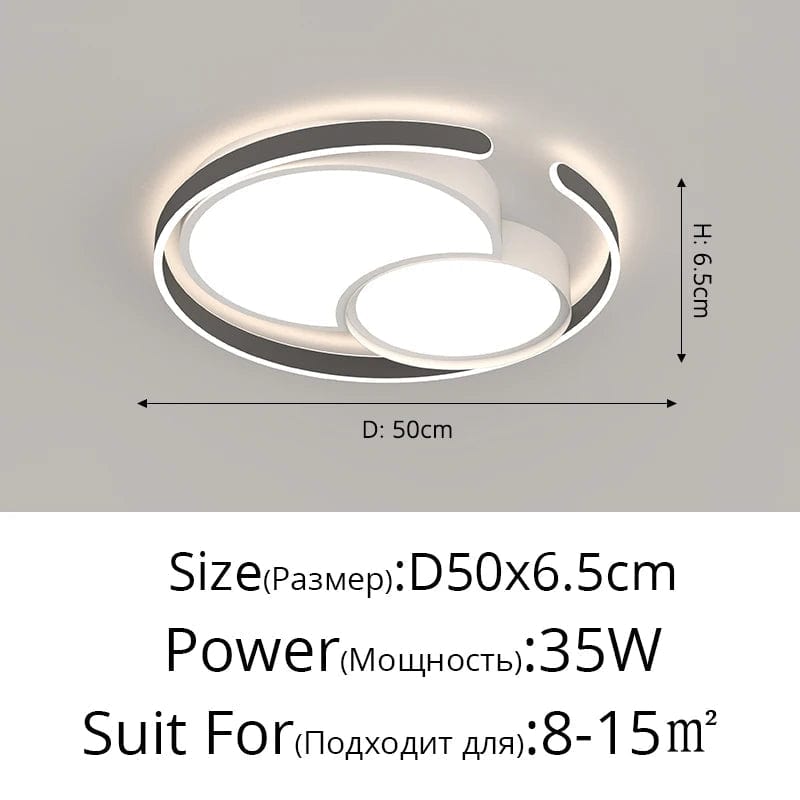 Lampe LED encastrée ronde pour une maison moderne nordique | Marco Lucetti