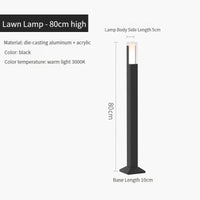 Lampe LED extérieure imperméable en aluminium - Design moderne | Marco Lucetti