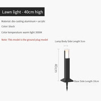 Lampe LED extérieure imperméable en aluminium - Design moderne | Marco Lucetti