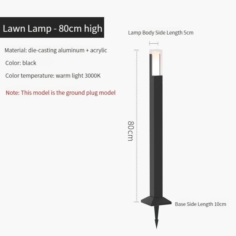 Lampe LED extérieure imperméable en aluminium - Design moderne | Marco Lucetti