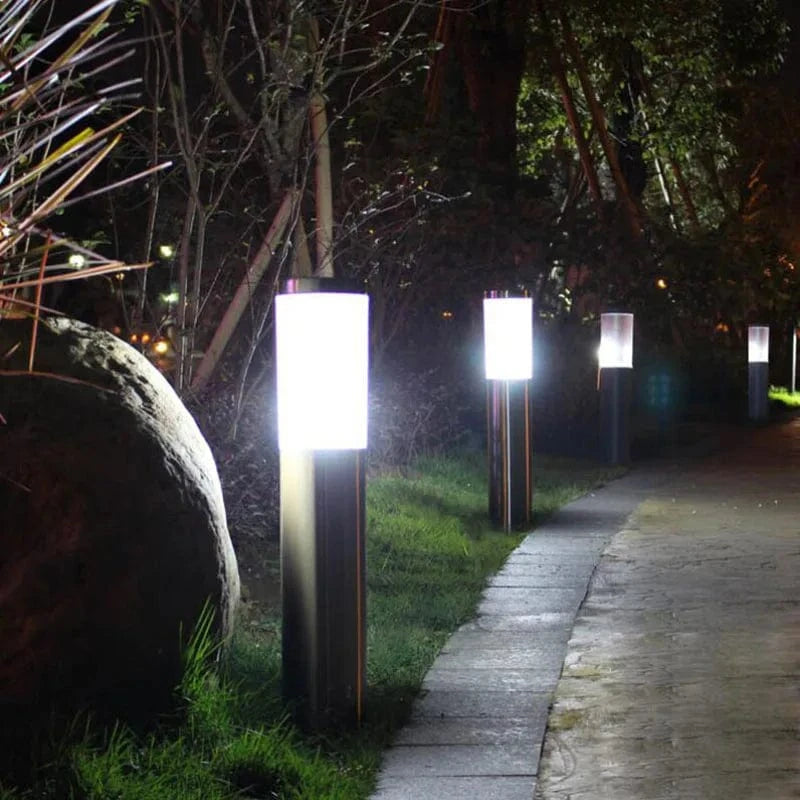 Lampe LED extérieure moderne en acier inoxydable - Luxe Illuminé | Marco Lucetti