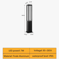 Lampe LED Imperméable Moderne pour Extérieur - Jardin, Cour, Villa | Marco Lucetti