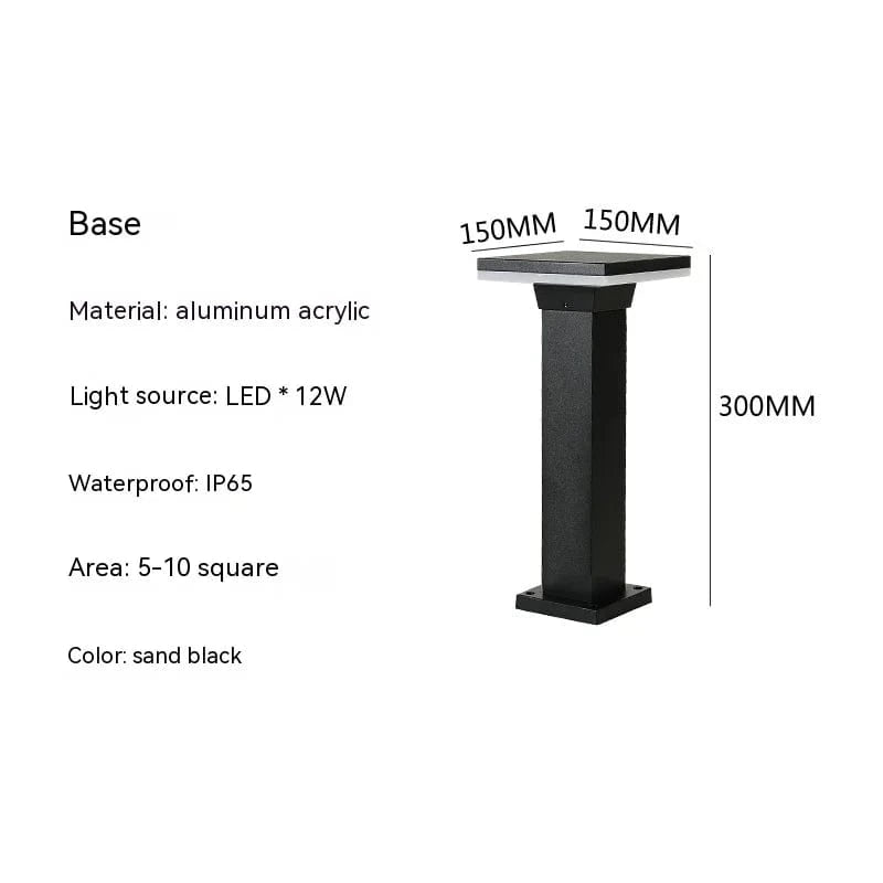 Lampe LED Jardin Glow | Marco Lucetti Lumière blanche / Carré de 30 cm