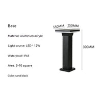 Lampe LED Jardin Glow | Marco Lucetti Lumière blanche / Carré de 30 cm